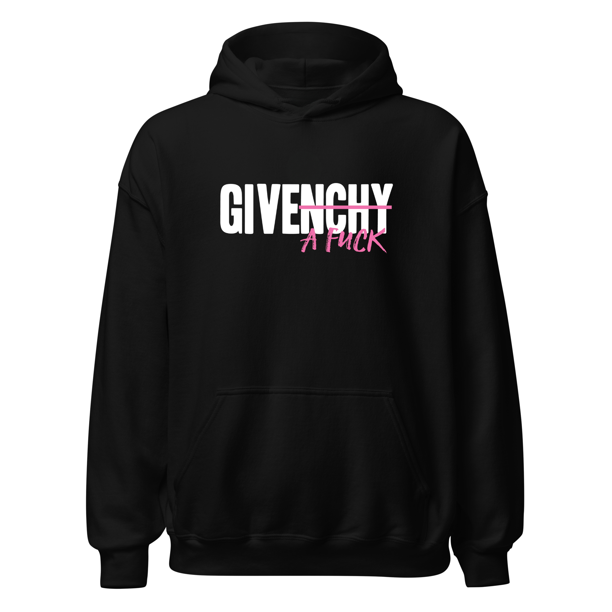 Hoodie "Give a fuck" pink