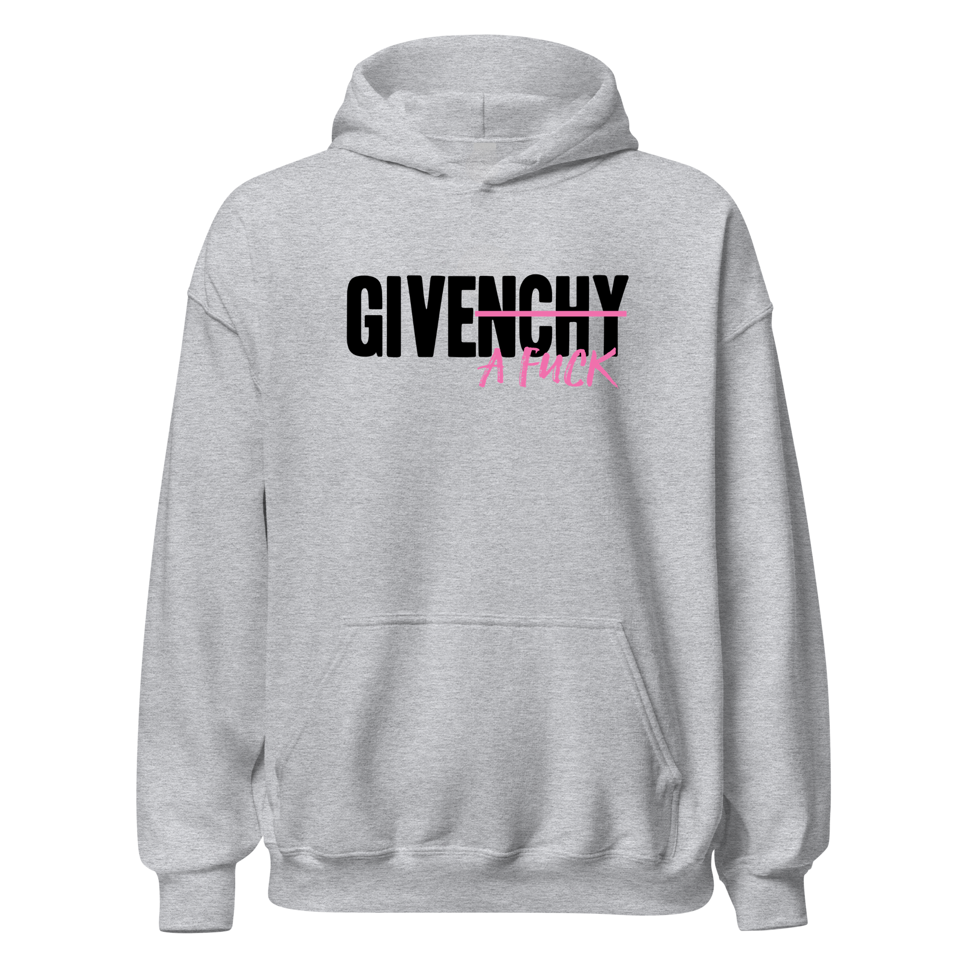 Hoodie "Give a fuck" pink