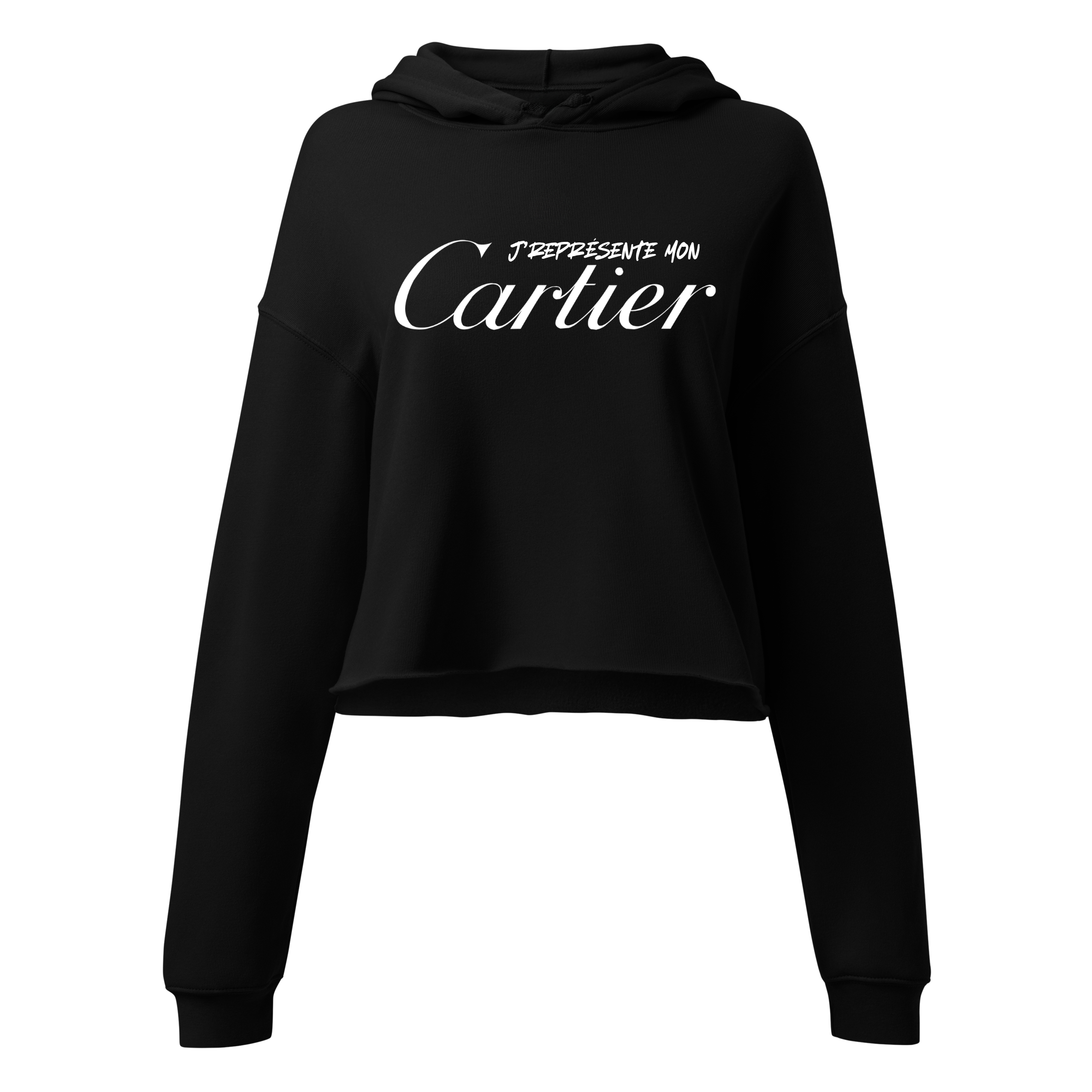 Hoodie Crop Top "J'représente"