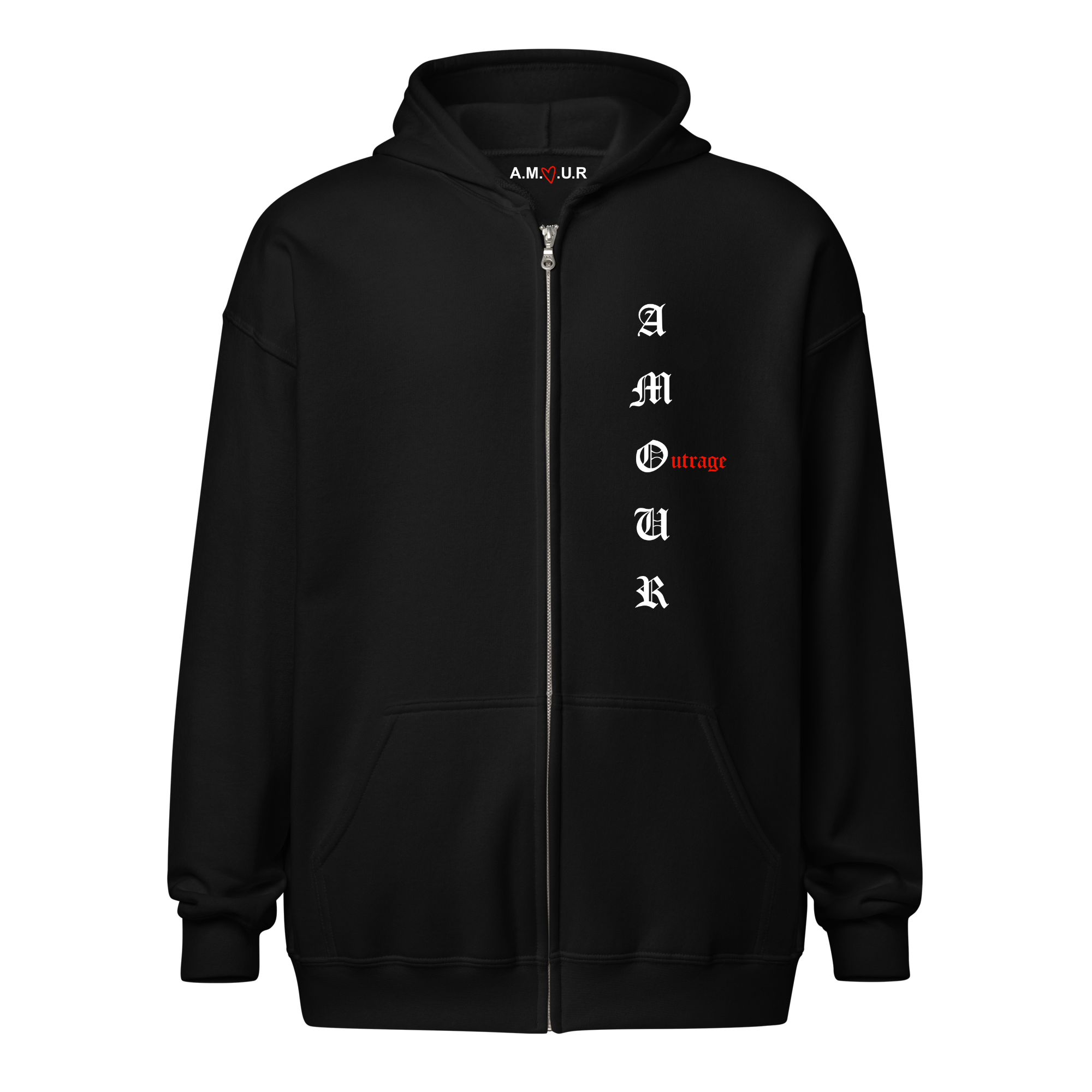 Hoodie Zip "Outrage”