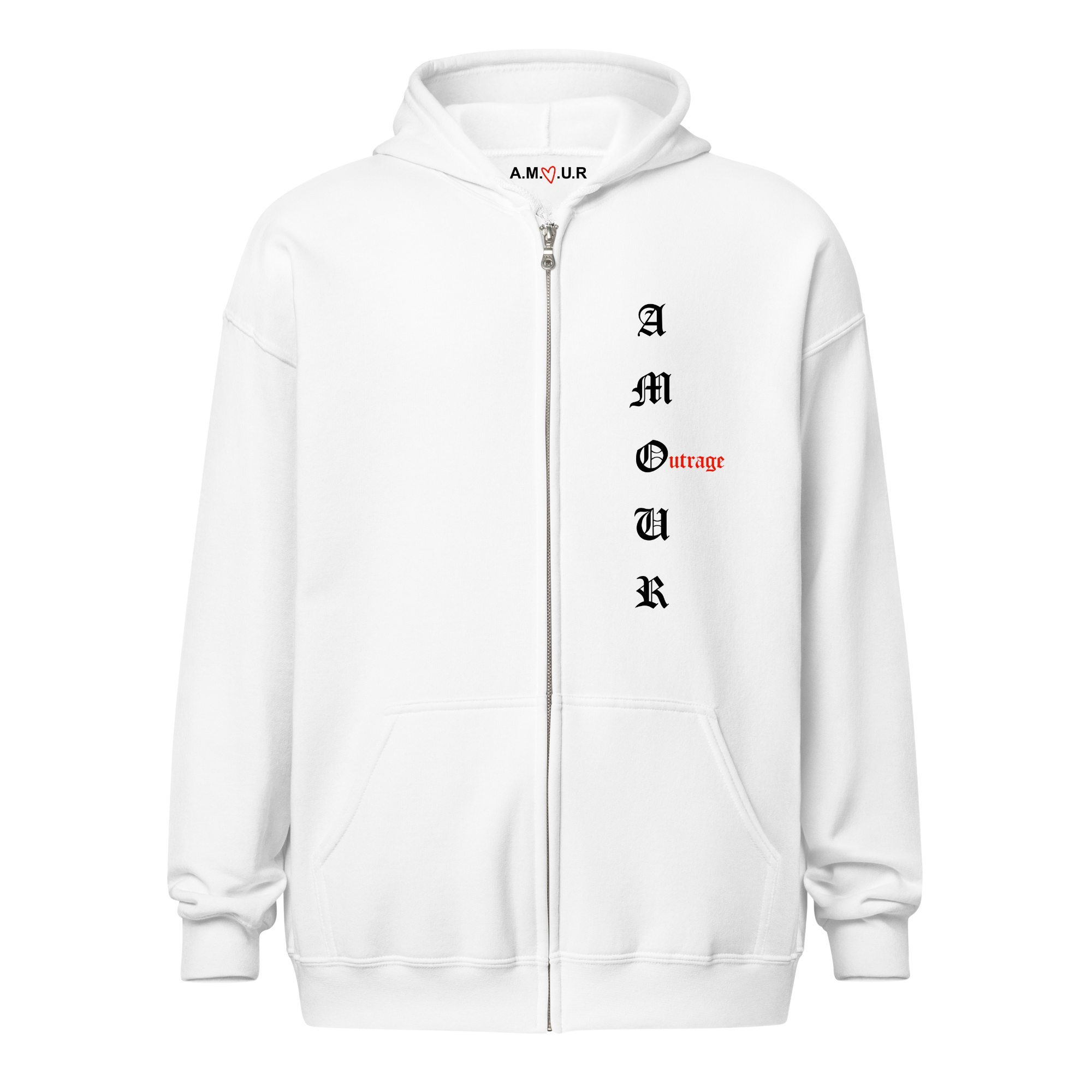 Hoodie Zip "Outrage”