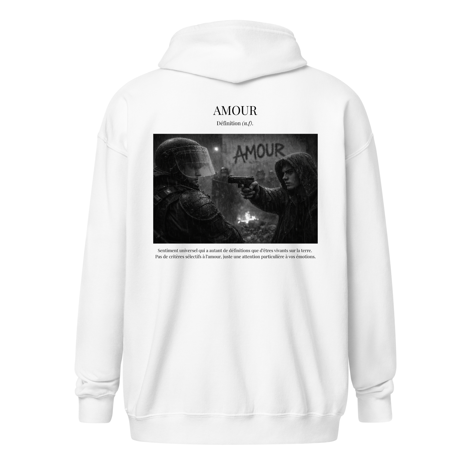 Hoodie Zip "Outrage”