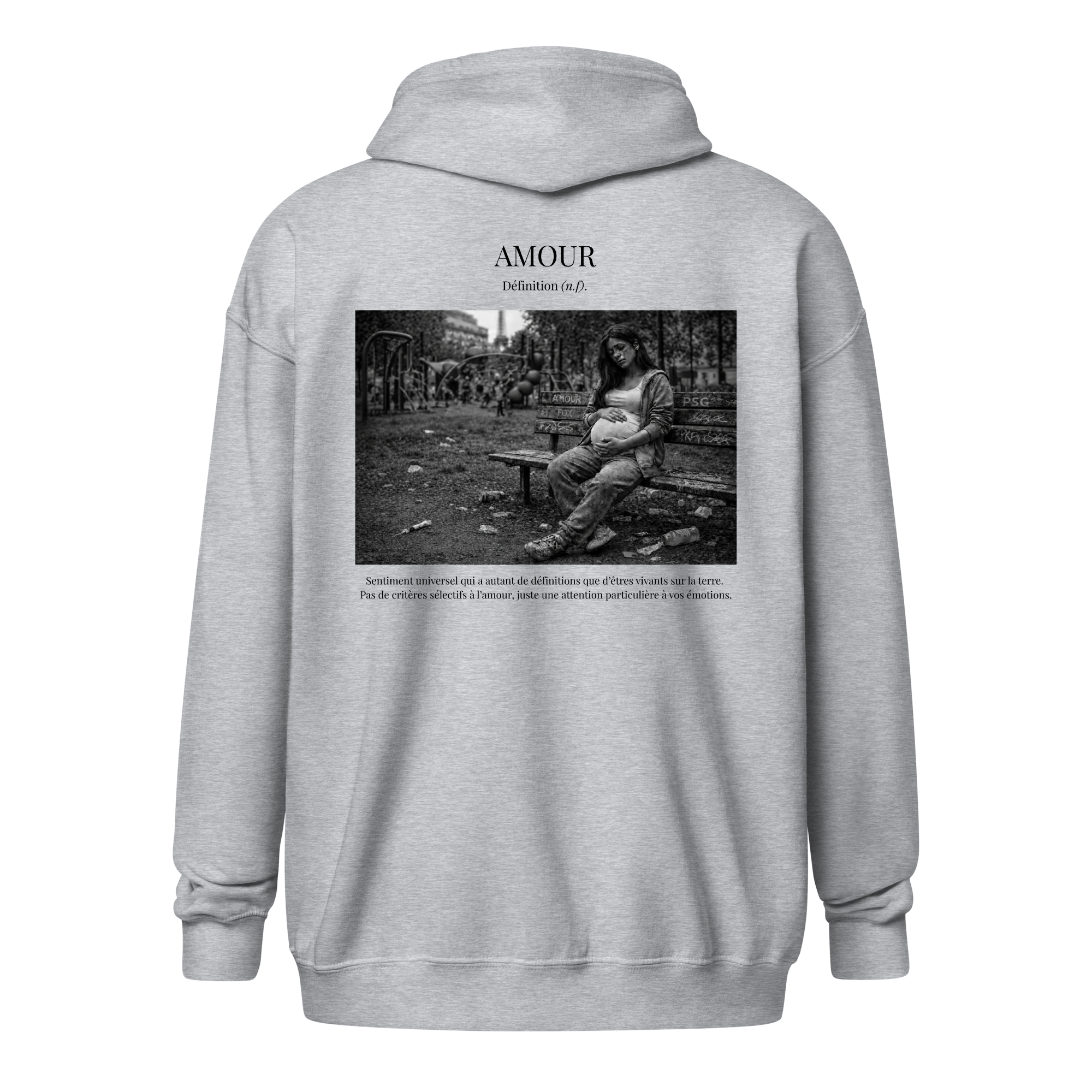 Hoodie Zip "Angoisse”