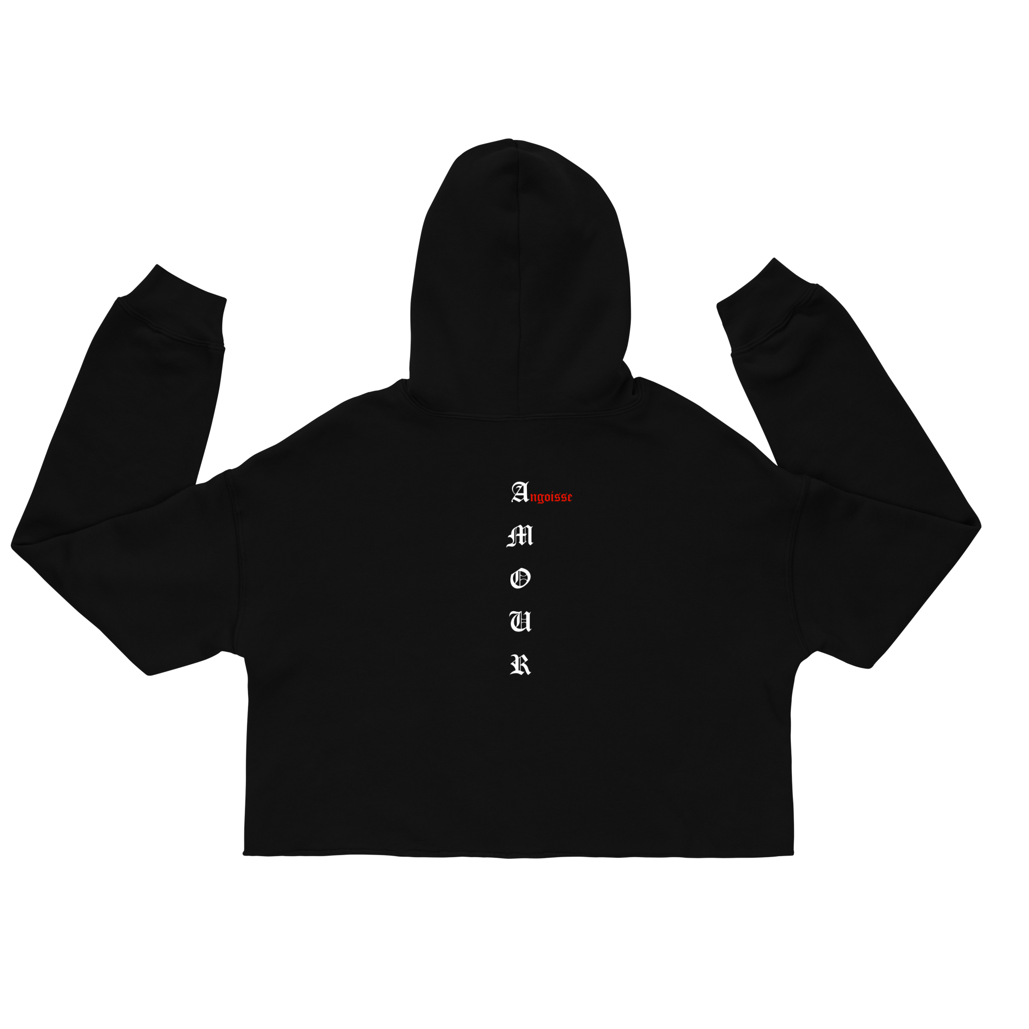 Hoodie Crop Top "Angoisse"
