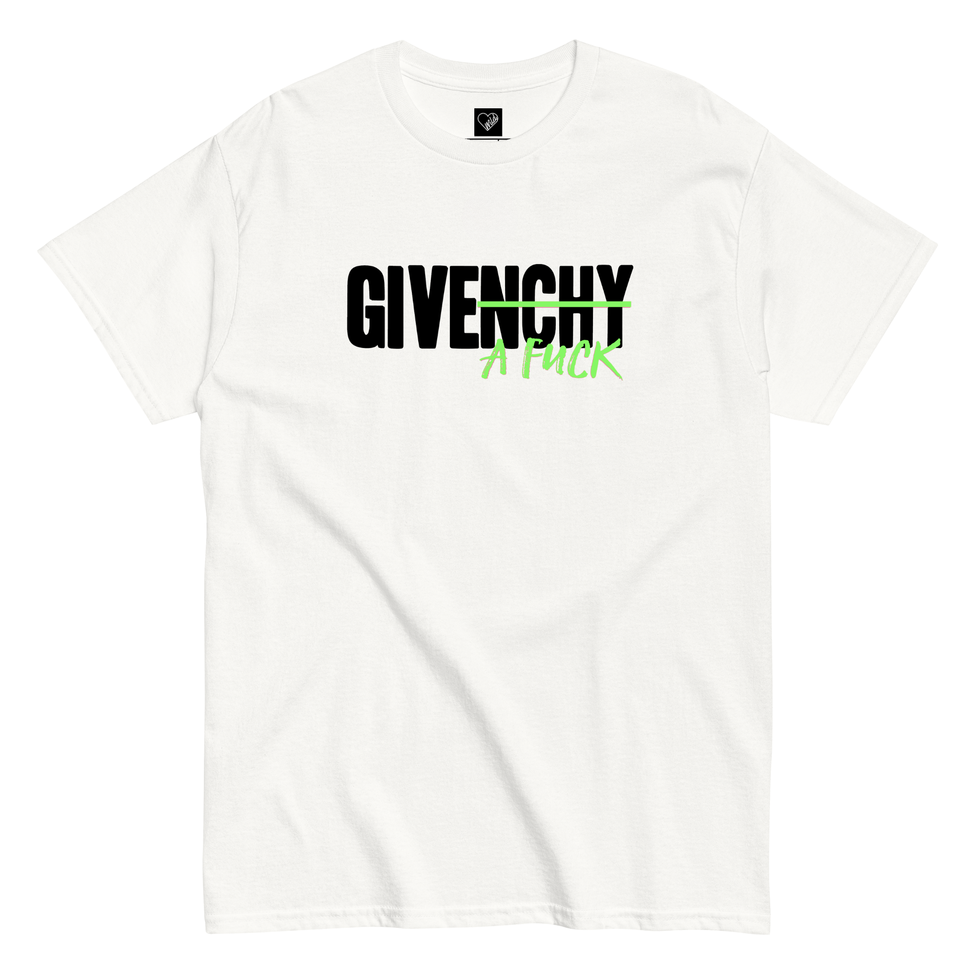 T-Shirt "Give a fuck" green