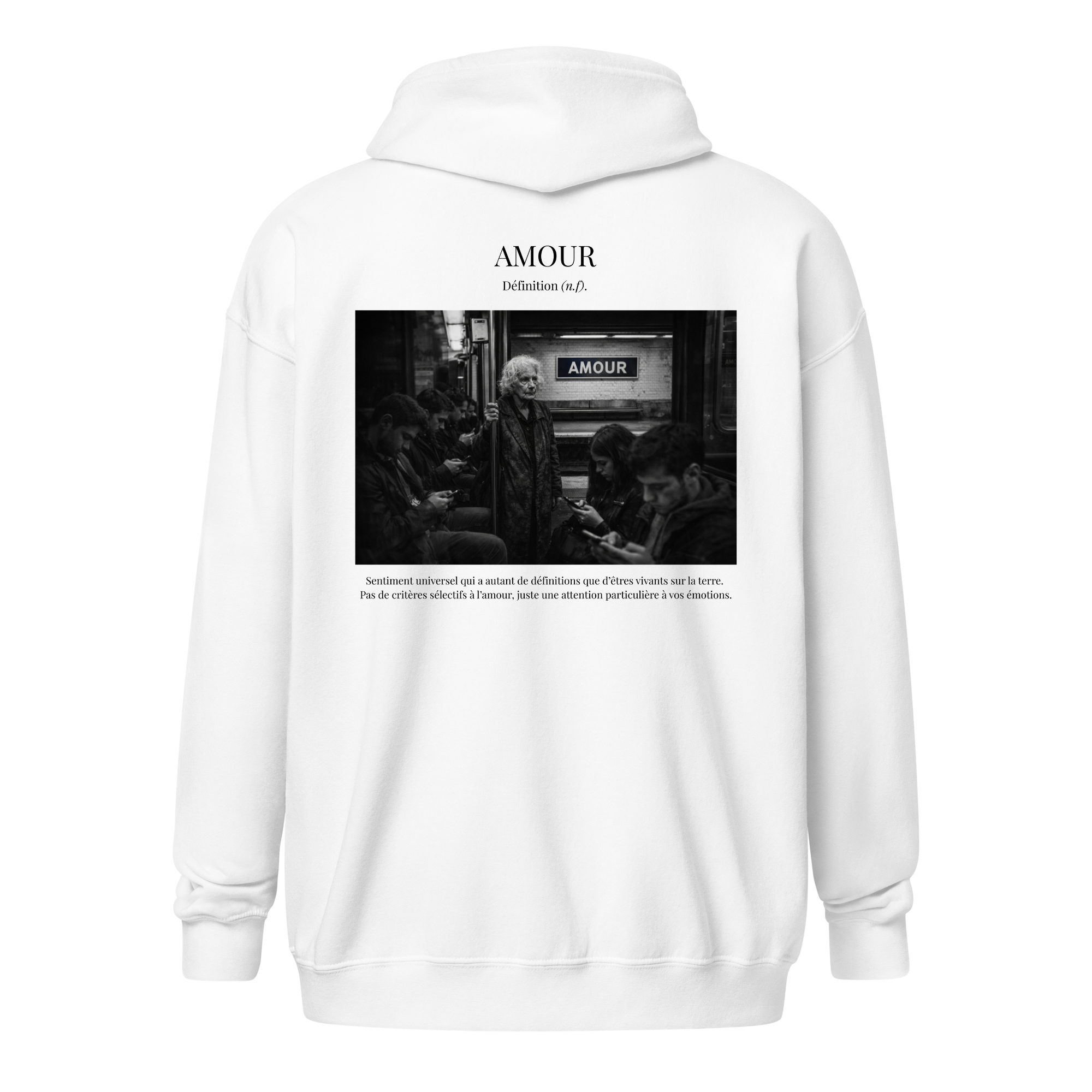 Hoodie Zip "Respect”