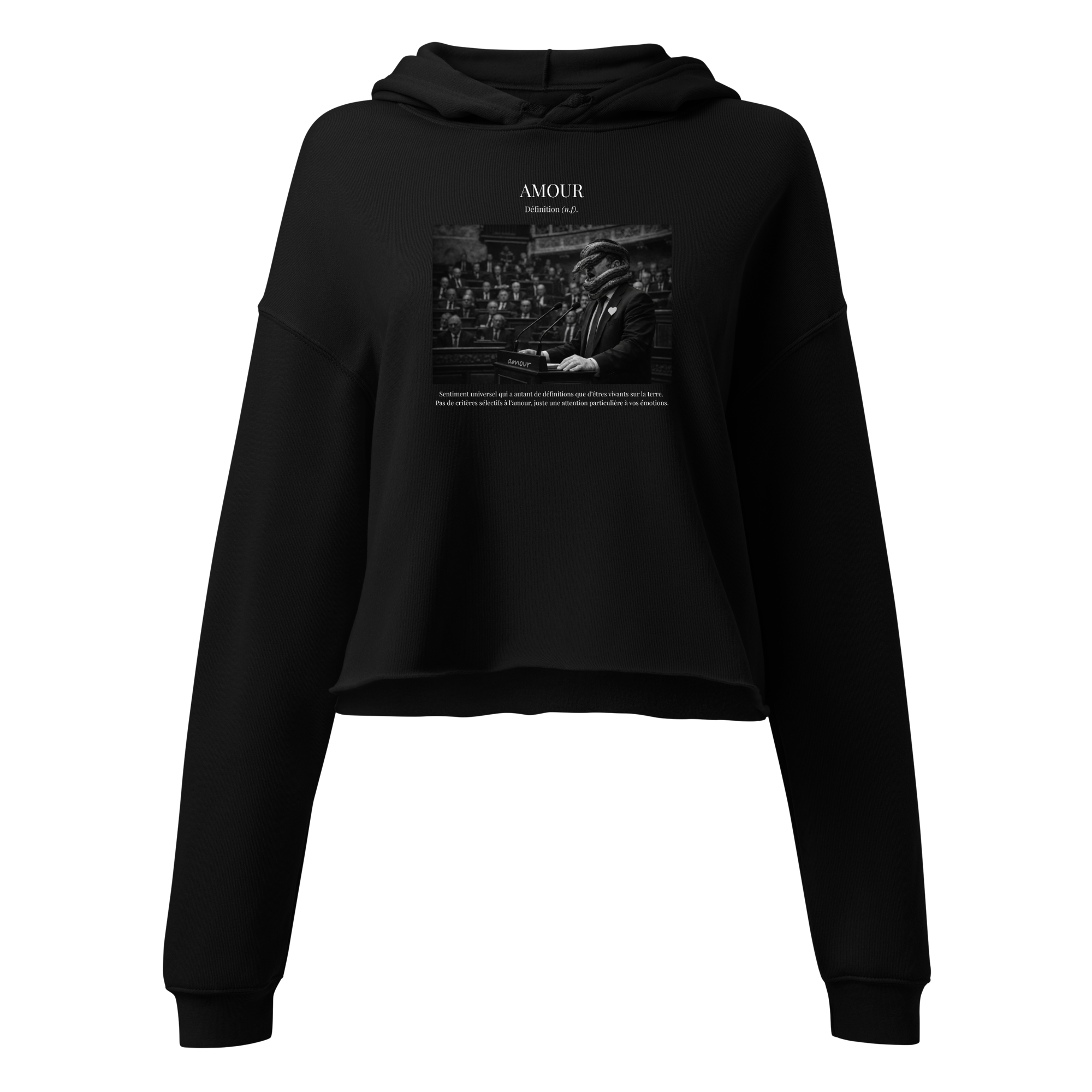 Hoodie Crop Top "Rituel"
