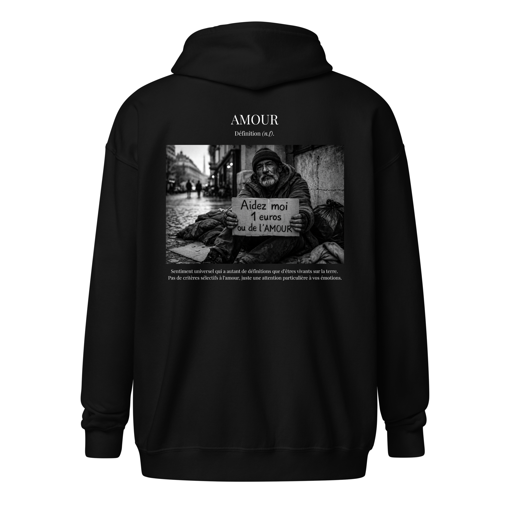 Hoodie Zip "Unité”