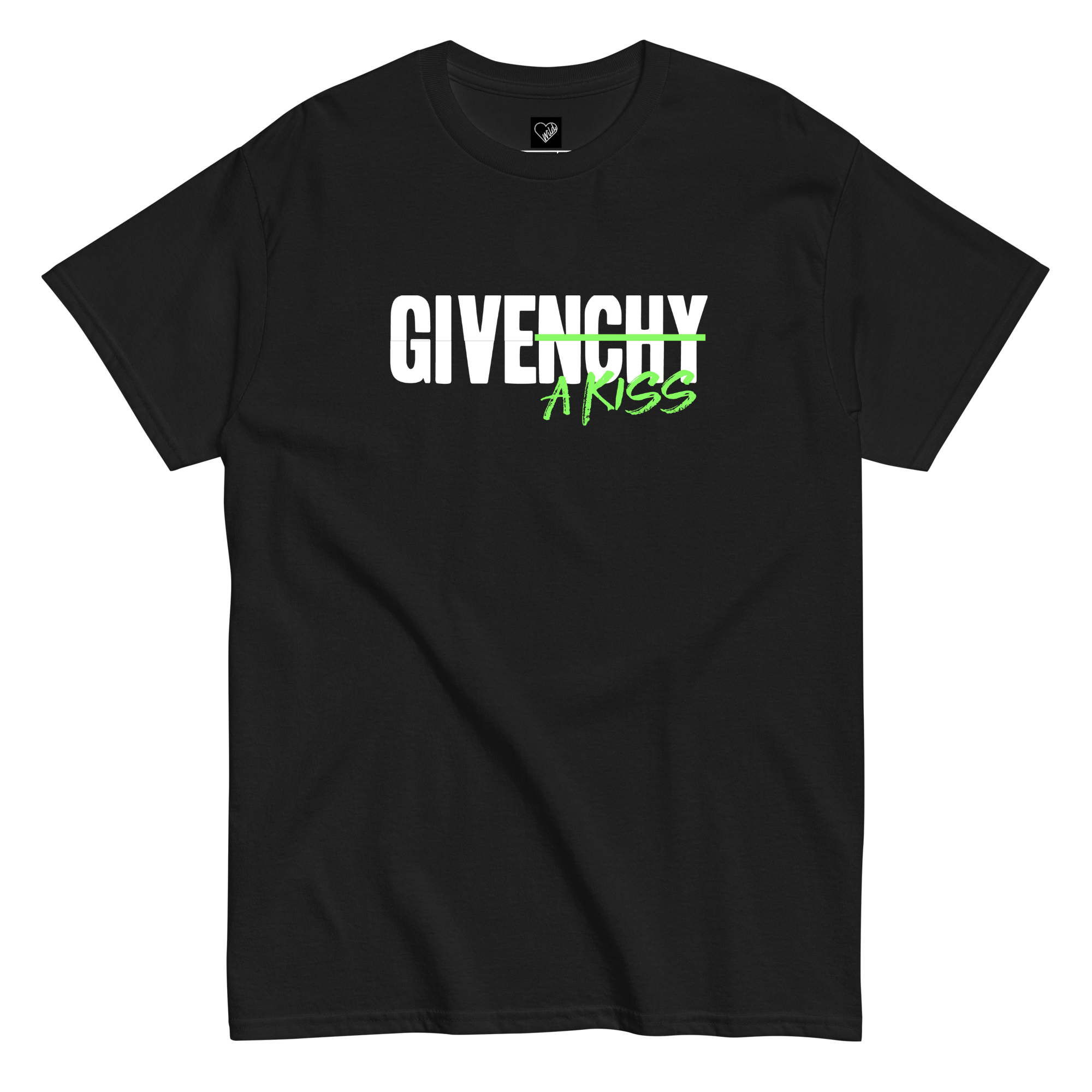T-Shirt kids "Give a kiss" green