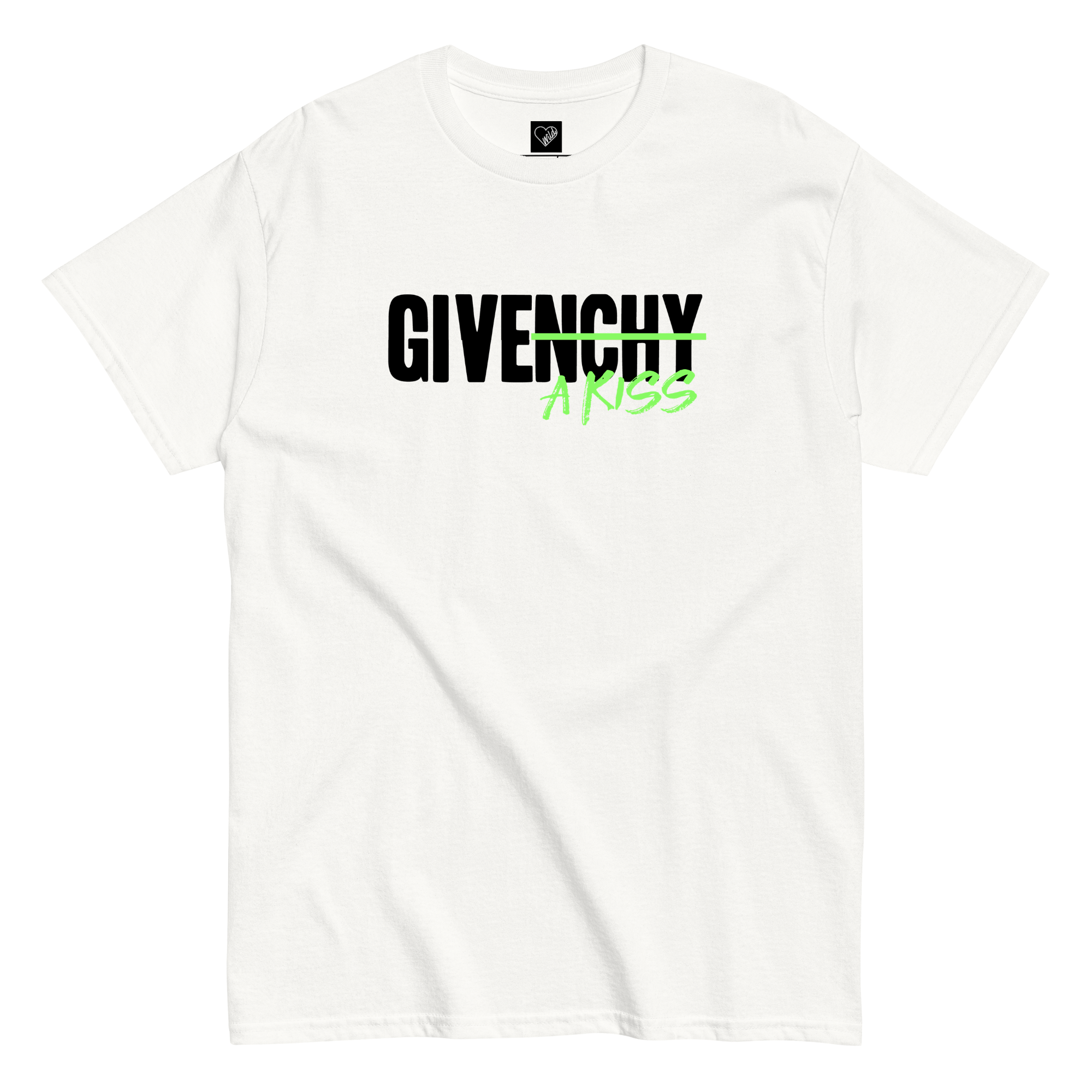 T-Shirt kids "Give a kiss" green
