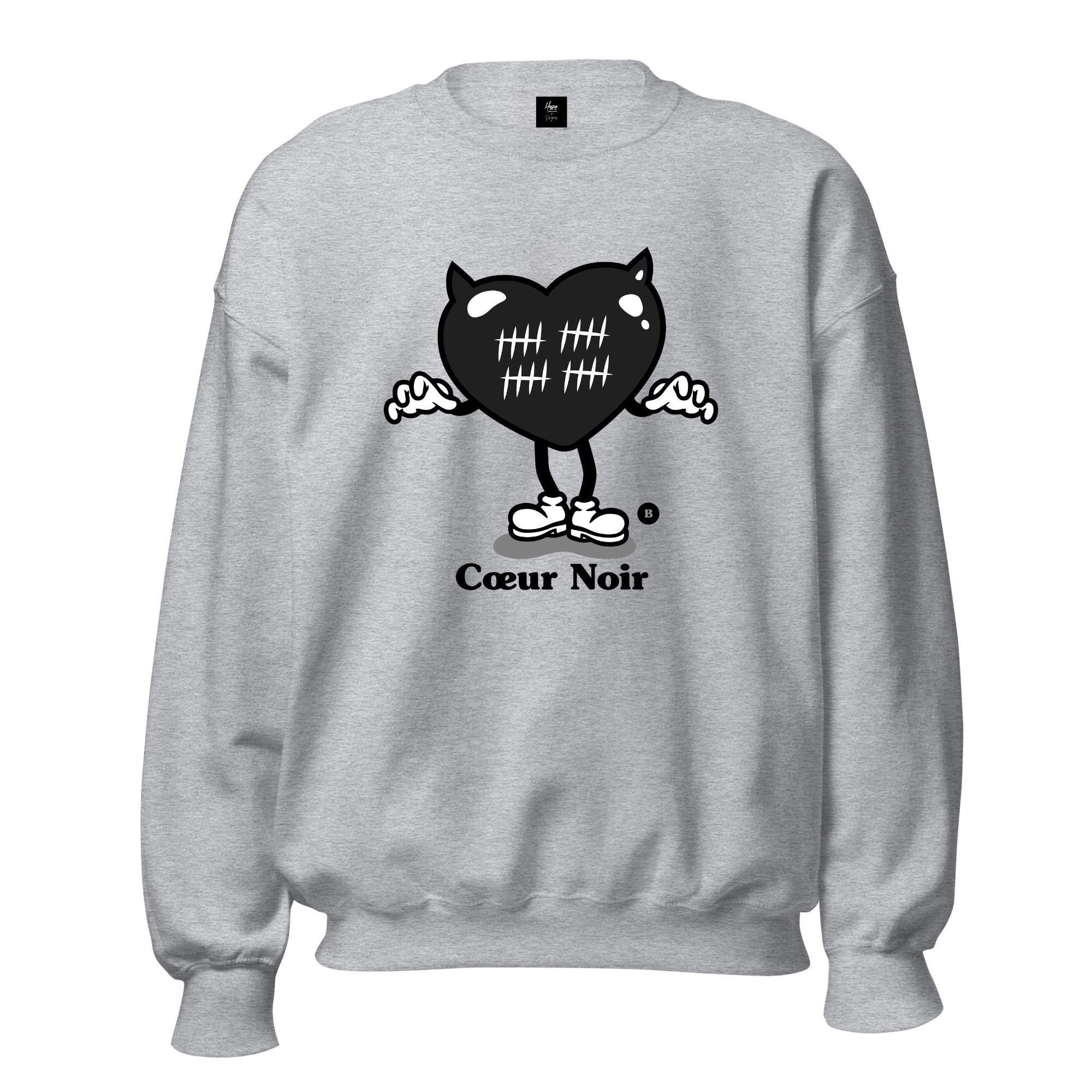 Sweat "Coeur noir"