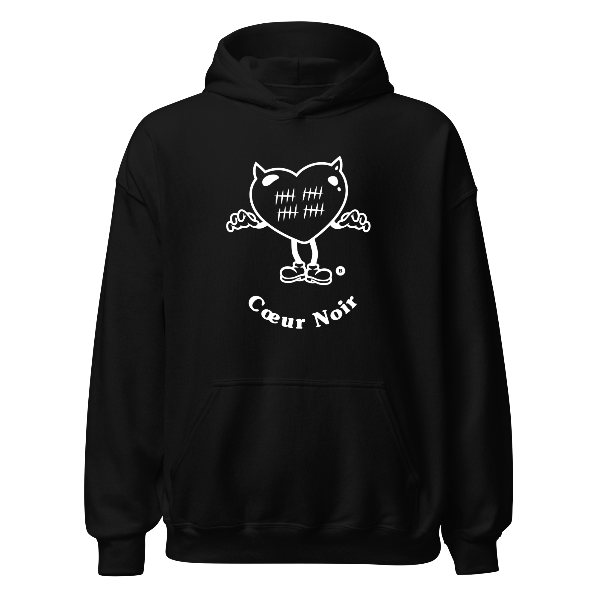 Hoodie "Coeur noir"
