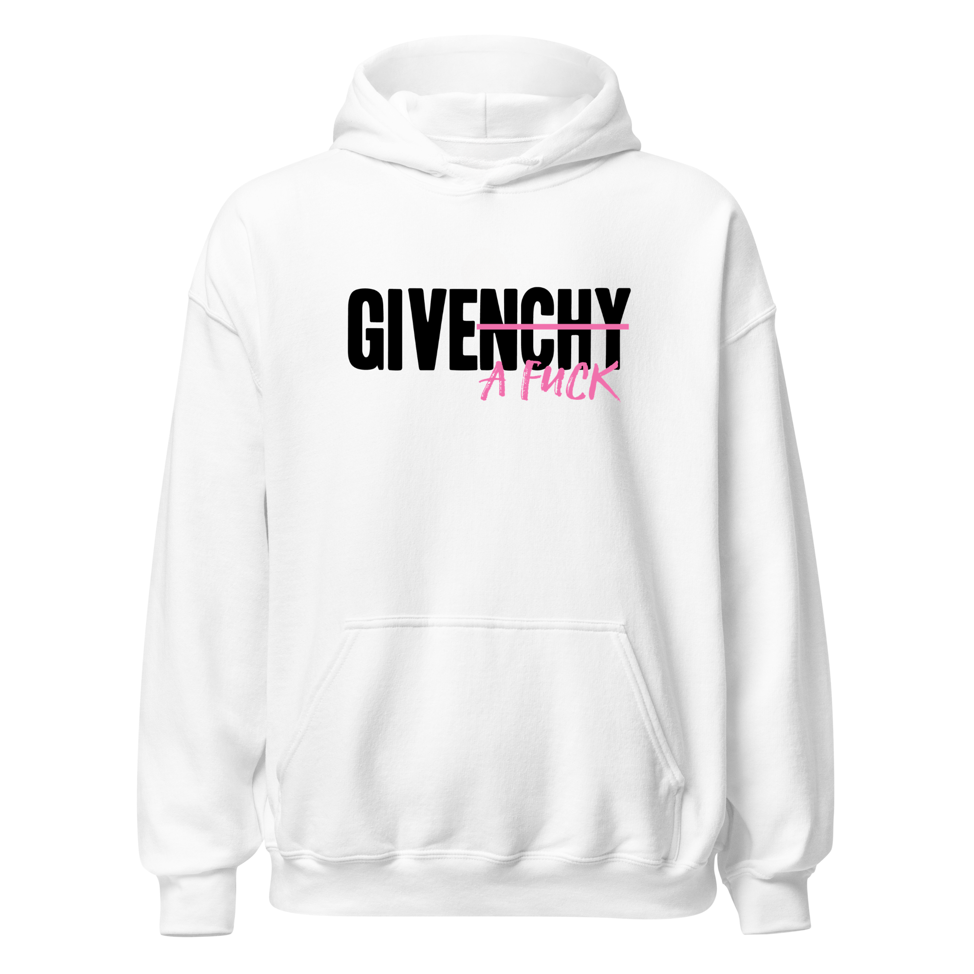 Hoodie "Give a fuck" pink