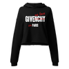 Hoodie Crop Top "Give me love"