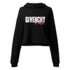 Hoodie Crop Top "Give a fuck" pink