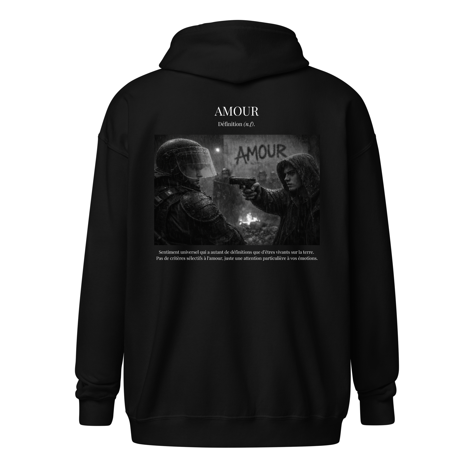 Hoodie Zip "Outrage”