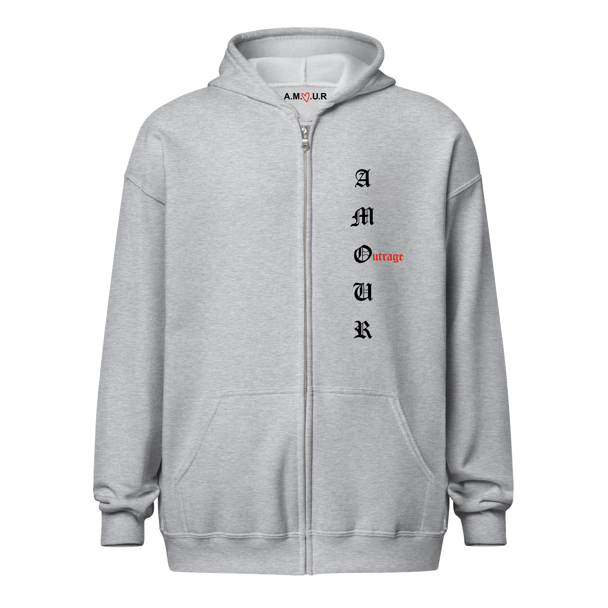 Hoodie Zip "Outrage”