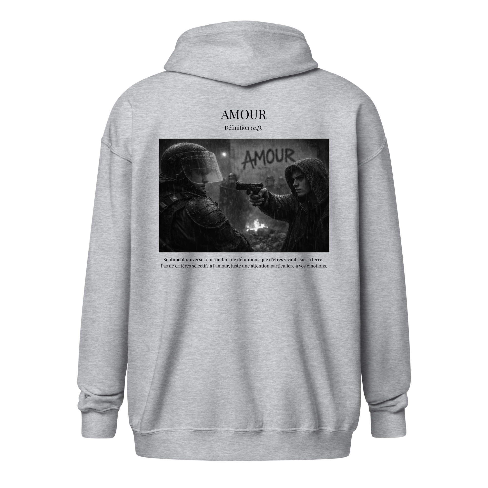 Hoodie Zip "Outrage”
