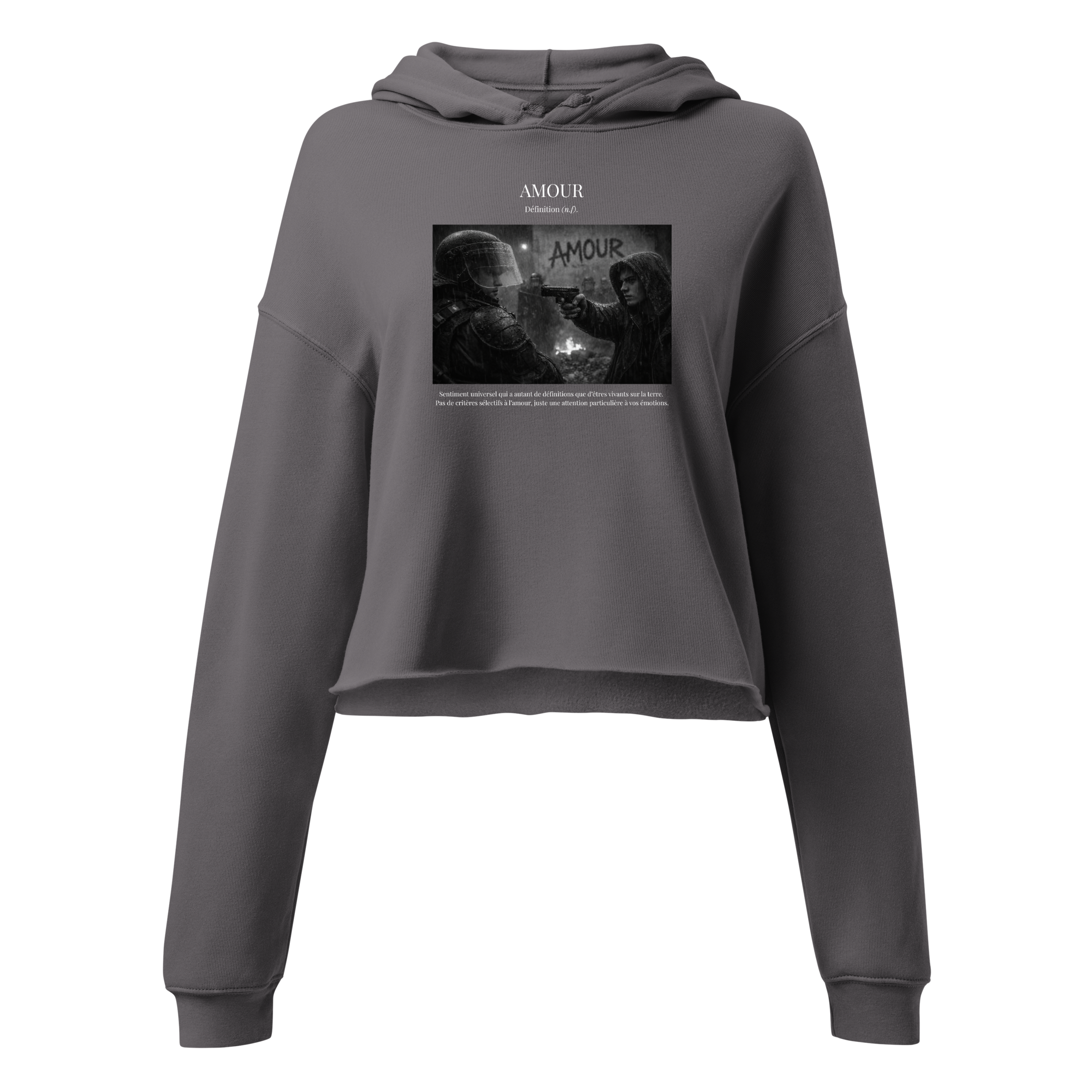 Hoodie Crop Top "Outrage"