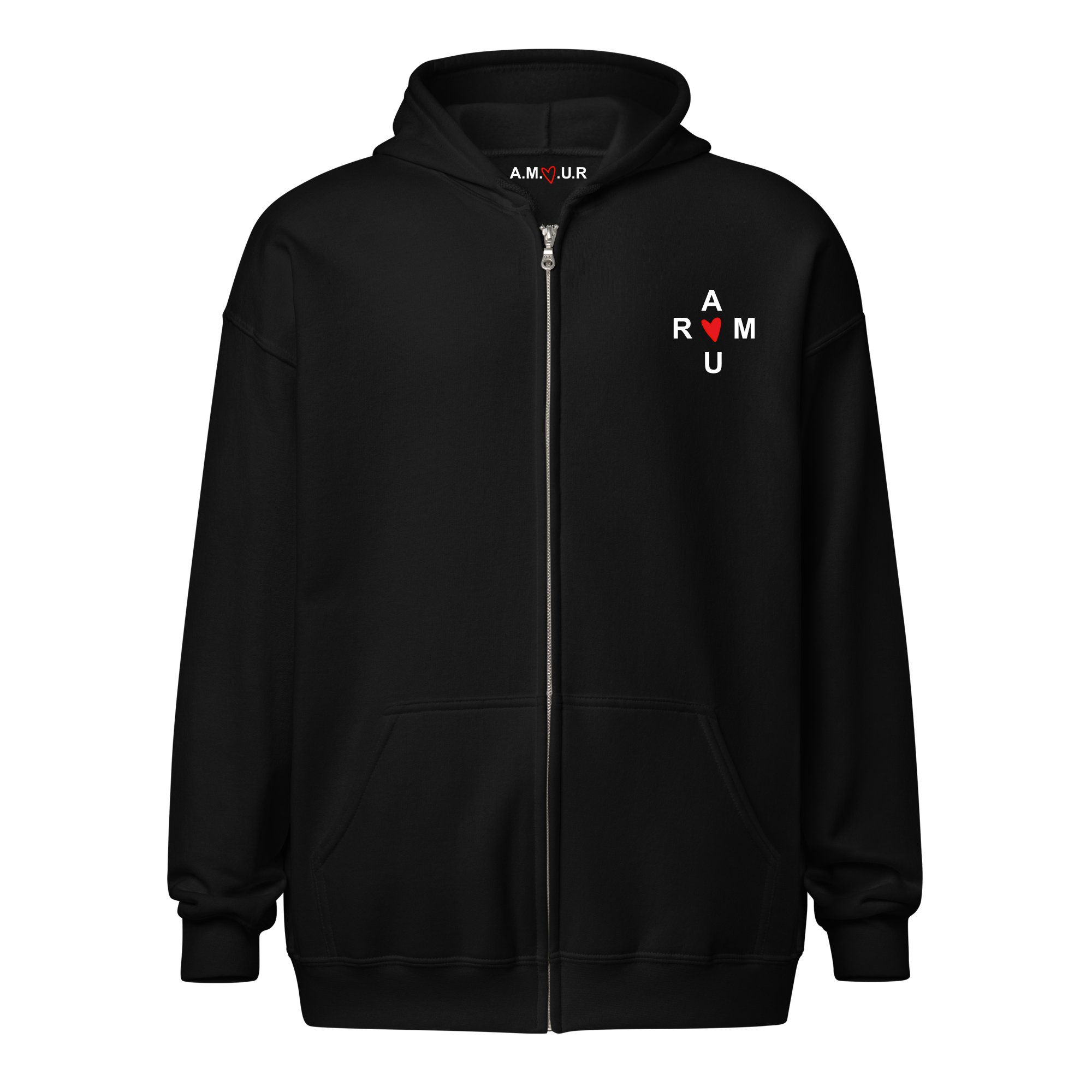 Hoodie Zip "Amour n°2"