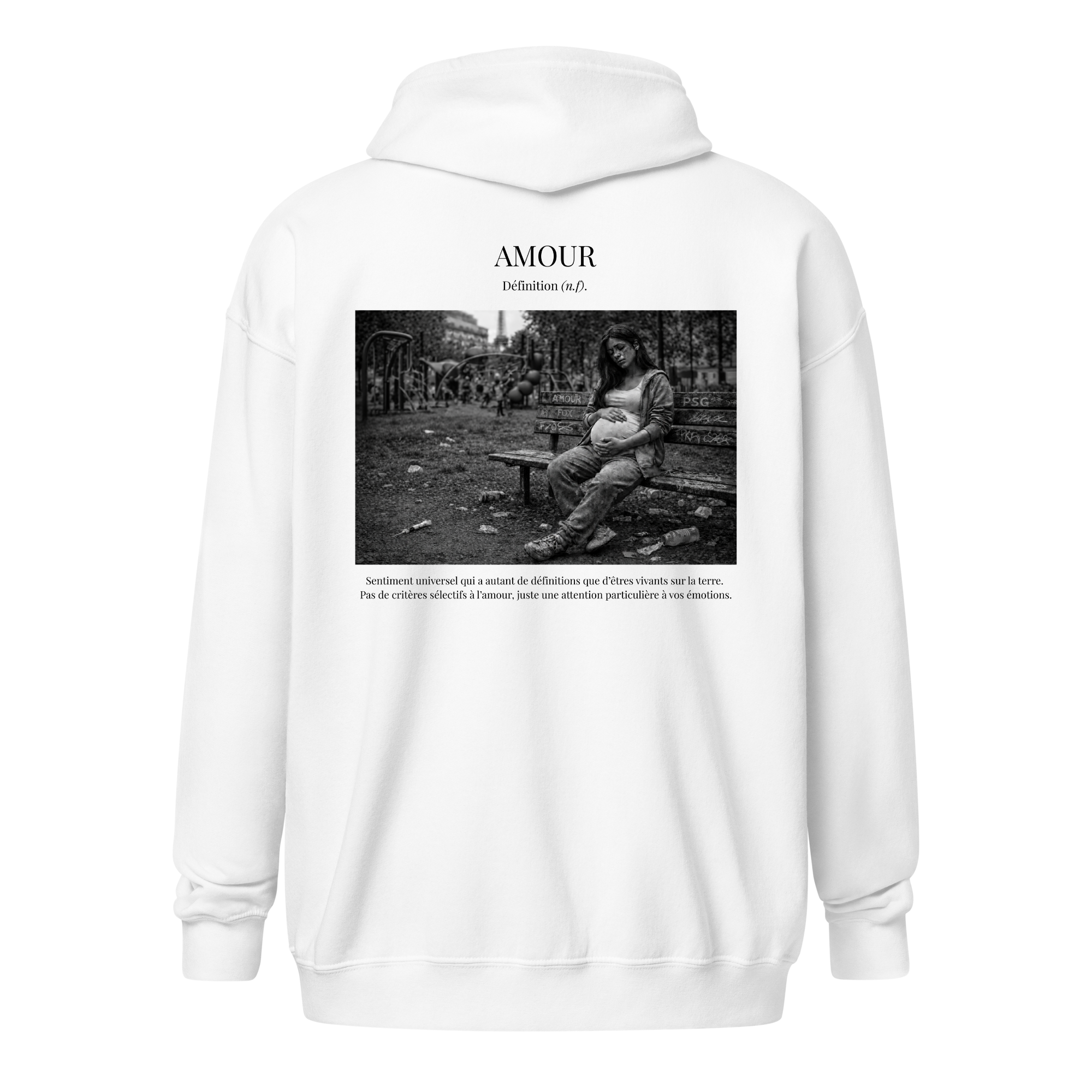 Hoodie Zip "Angoisse”
