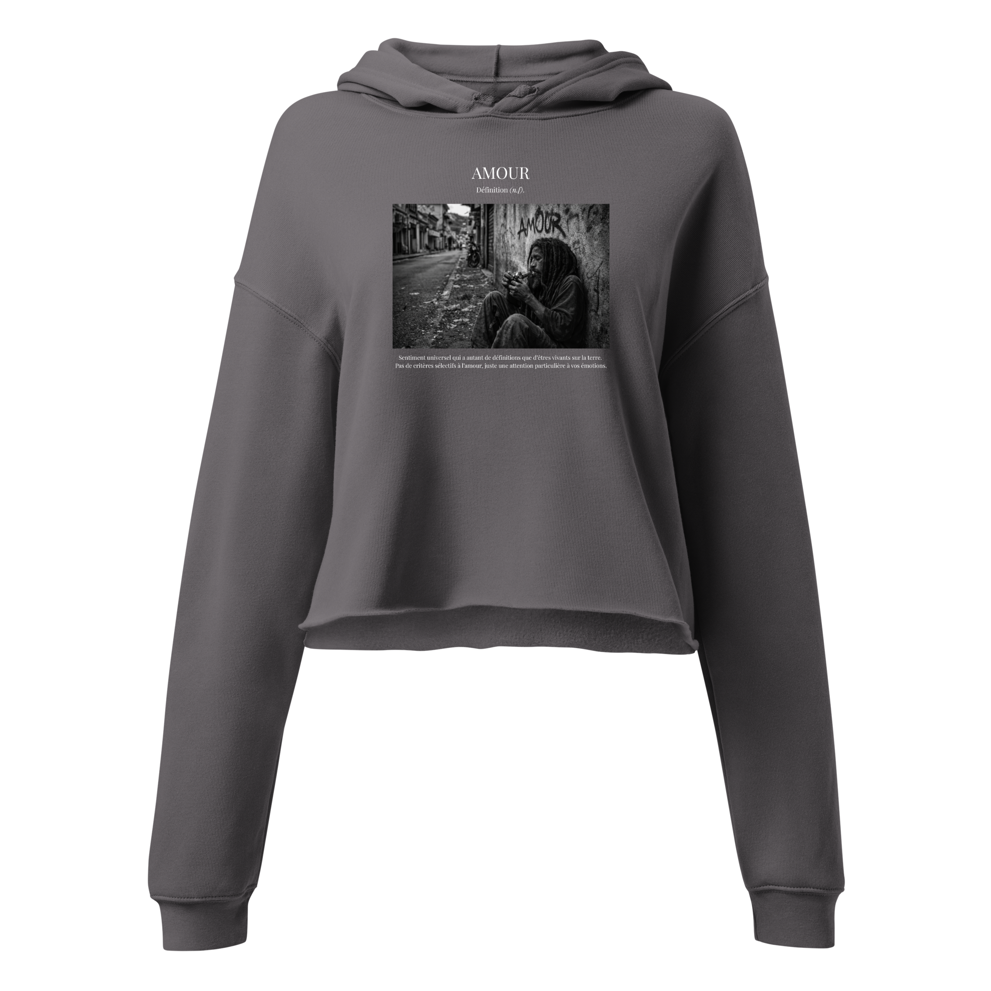 Hoodie Crop Top "Addiction"