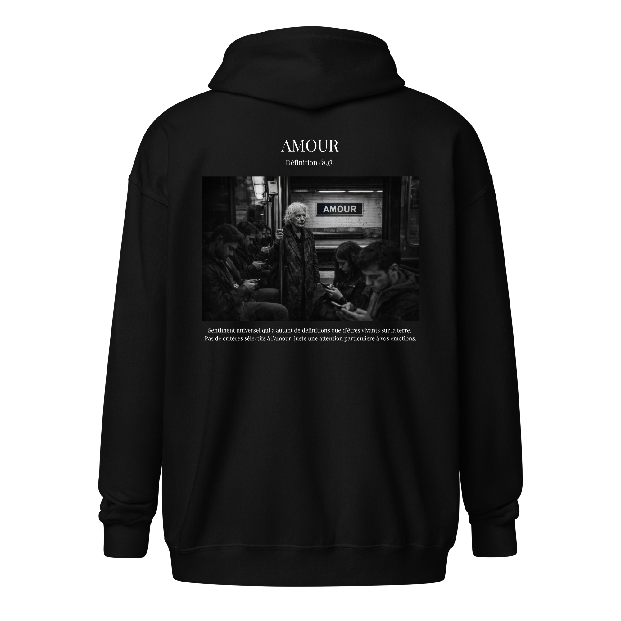 Hoodie Zip "Respect”