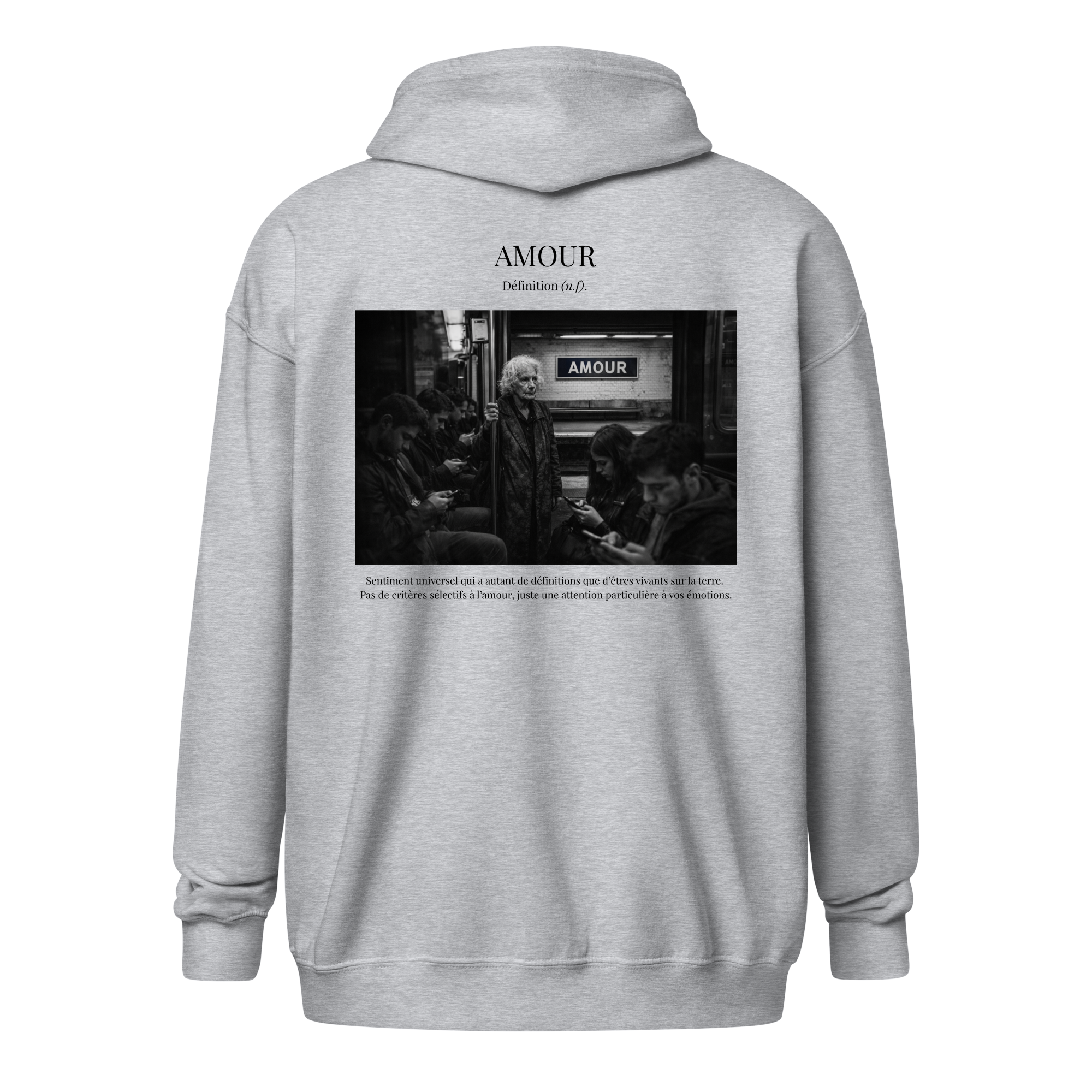 Hoodie Zip "Respect”