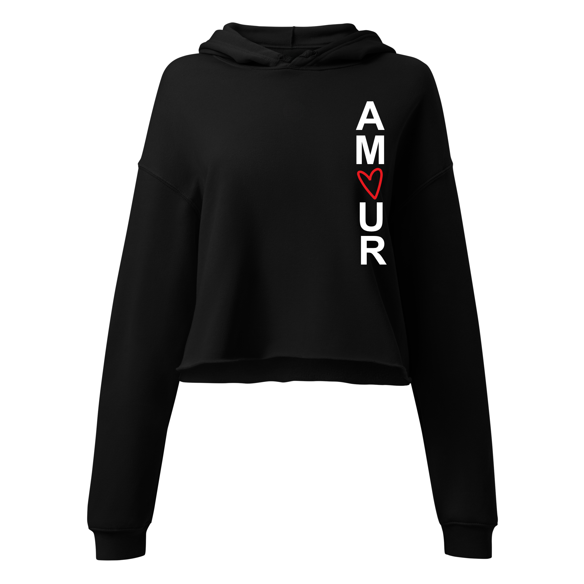 Hoodie Crop Top "Amour n°3"