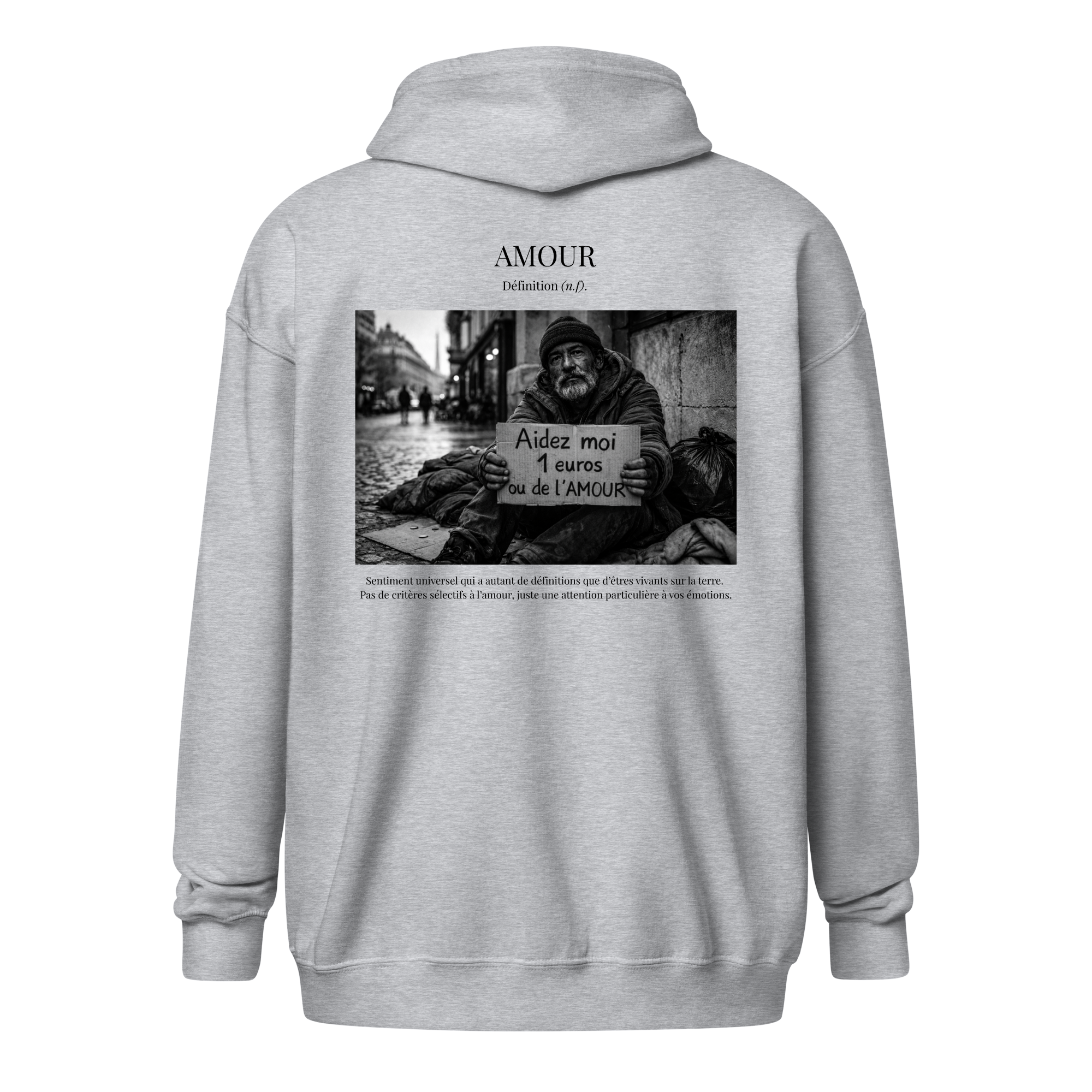 Hoodie Zip "Unité”