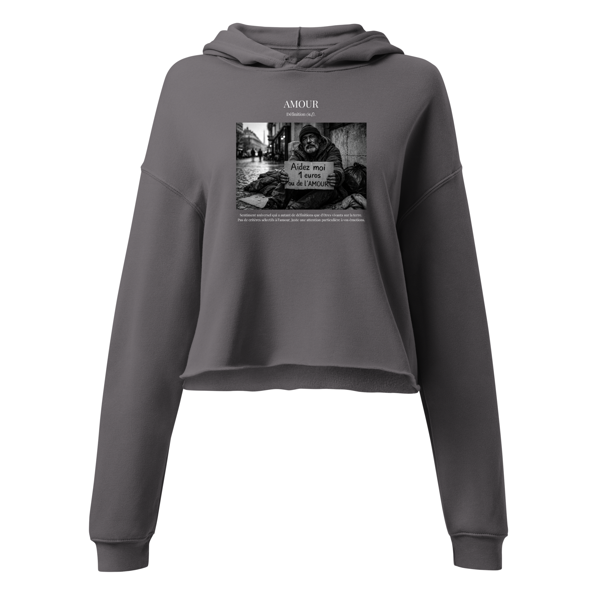 Hoodie Crop Top "Unité"