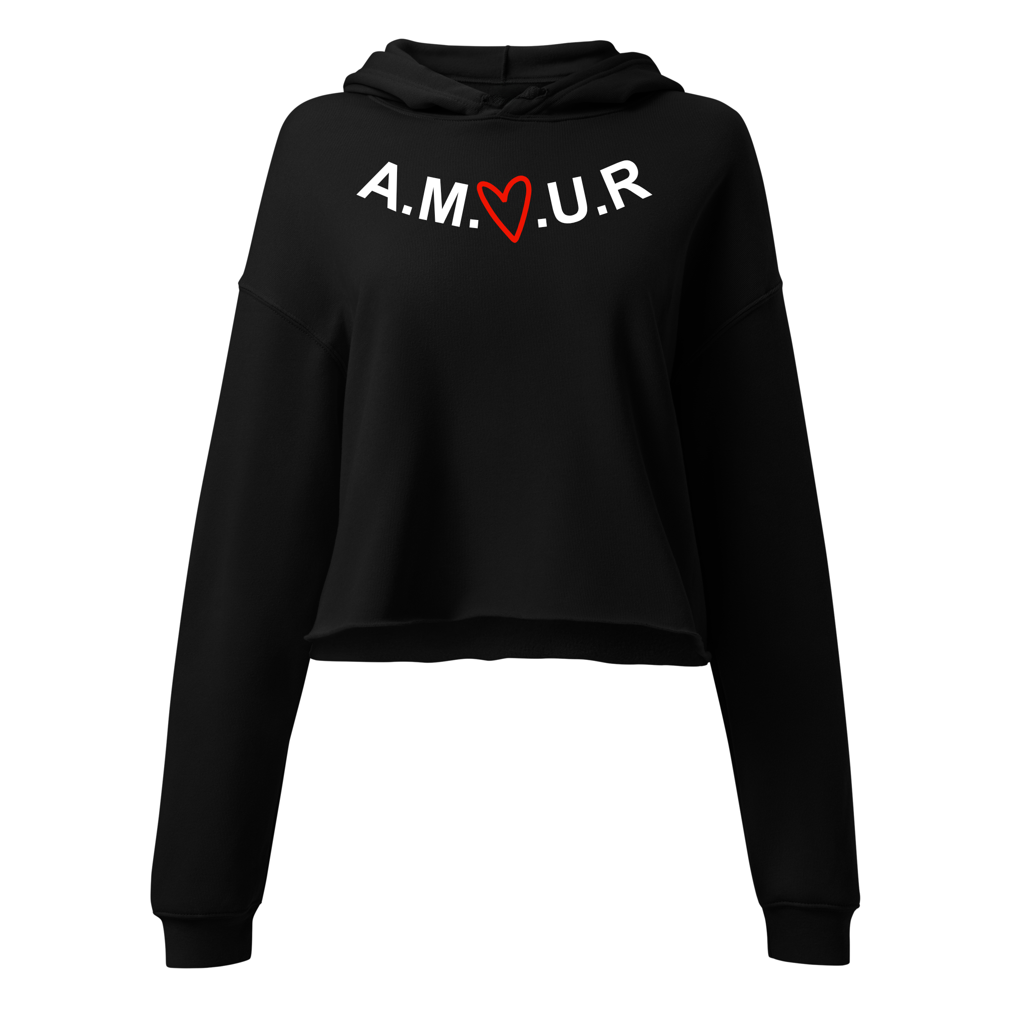Hoodie Crop Top "Amour n°6"