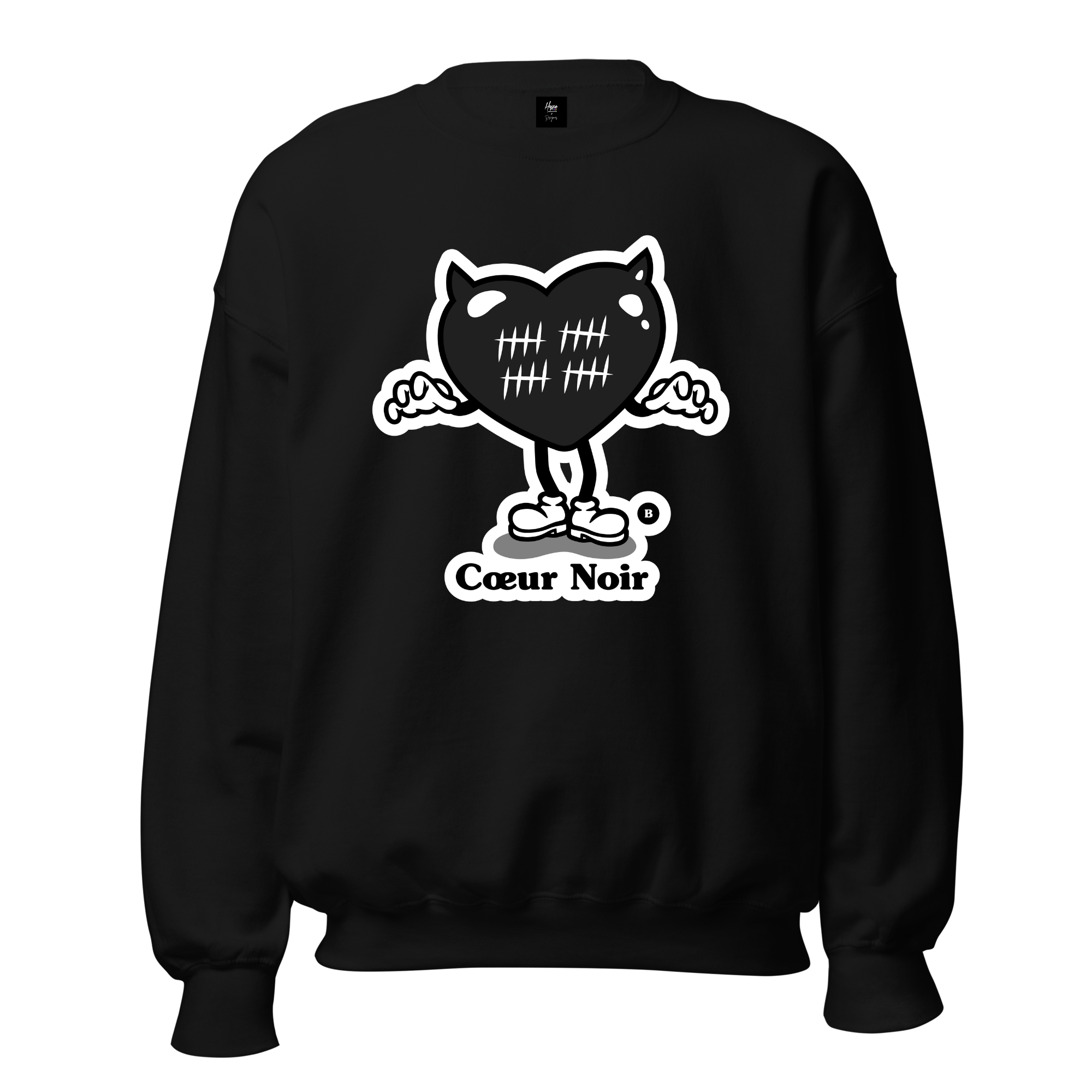 Sweat "Coeur noir"