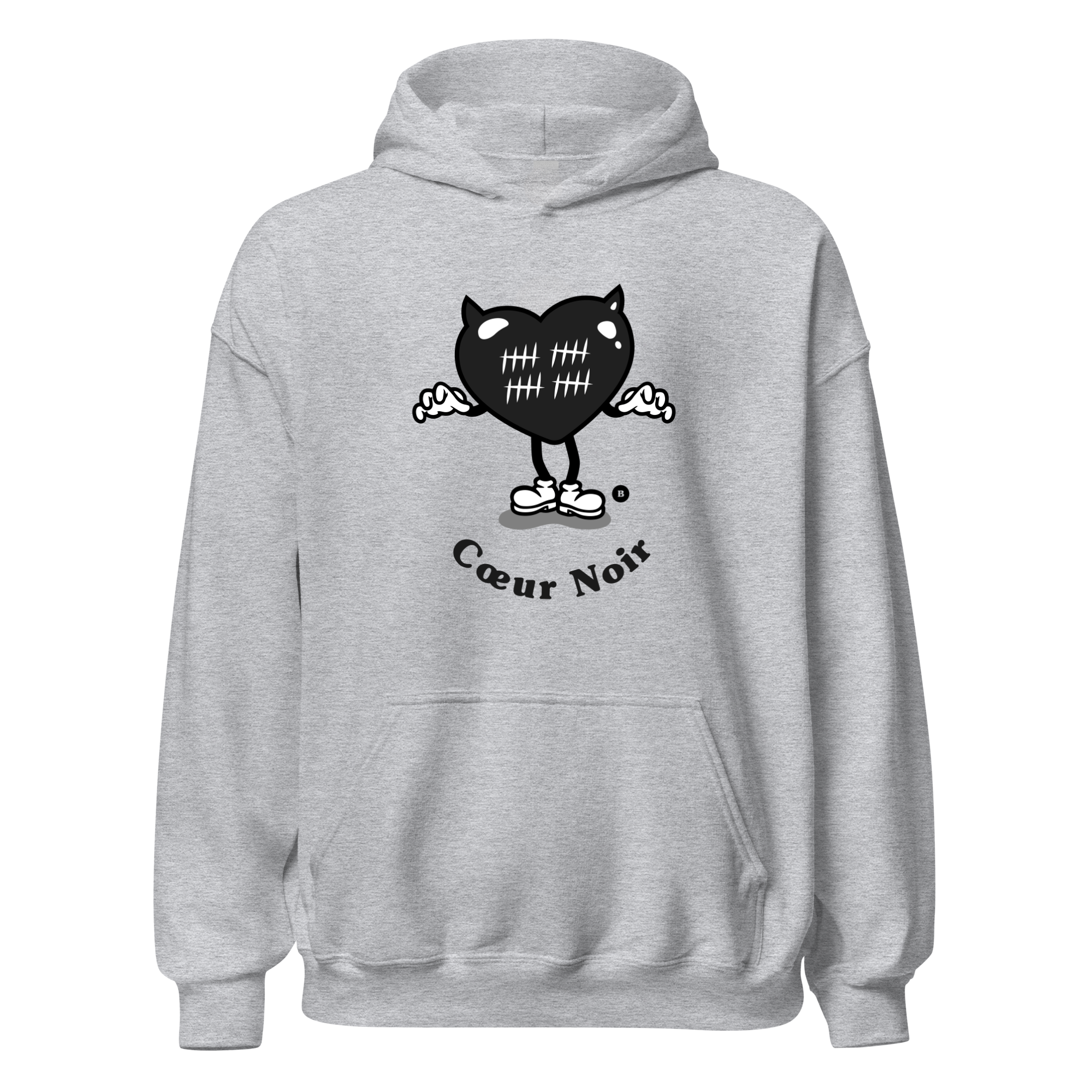 Hoodie "Coeur noir"
